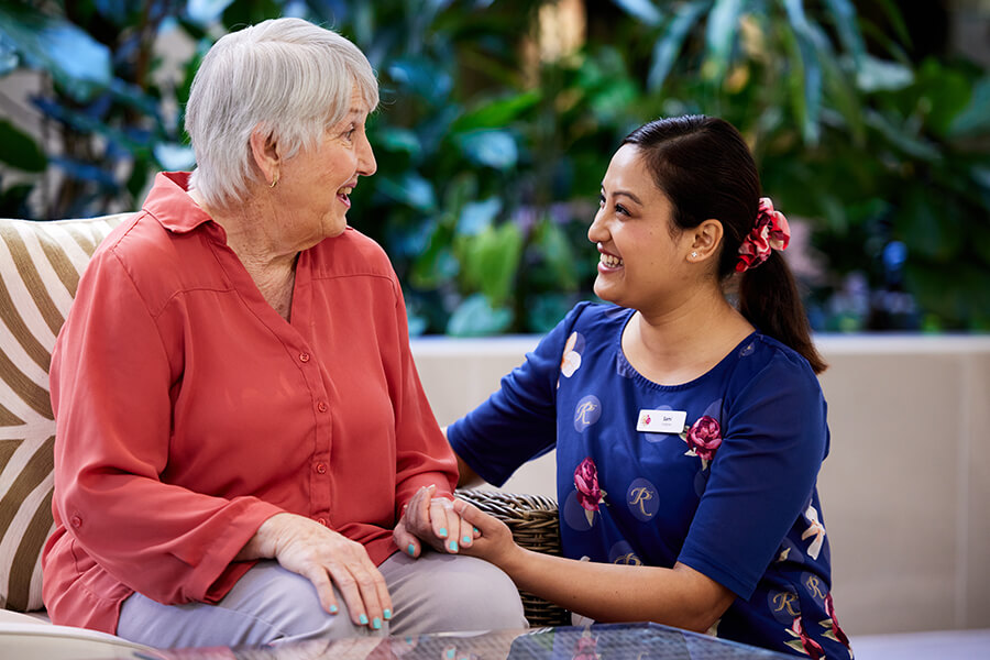 Care resident and caregiver