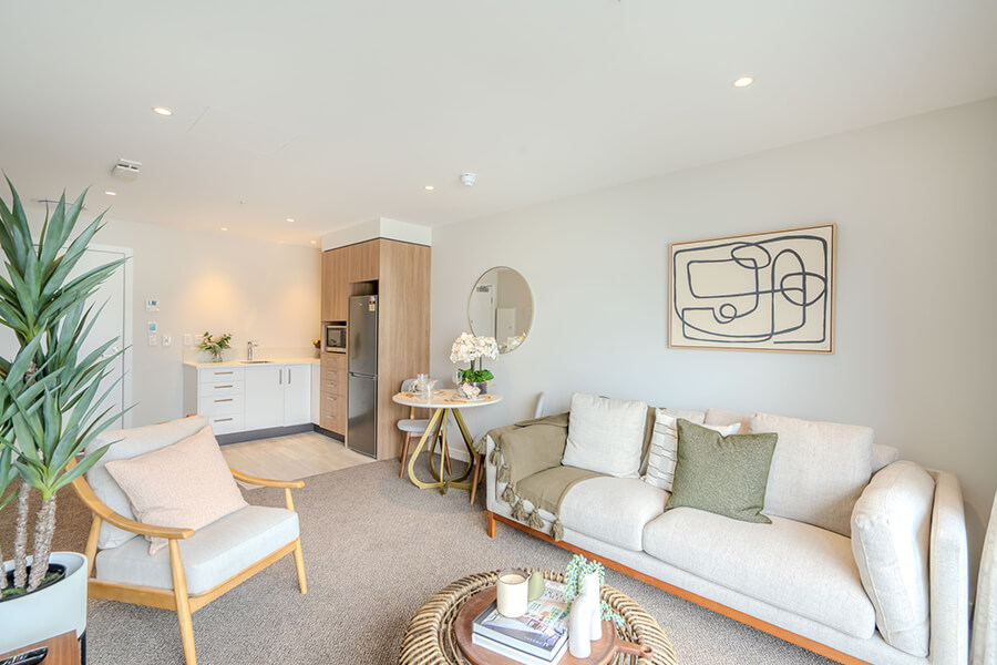 Serviced apartment lounge