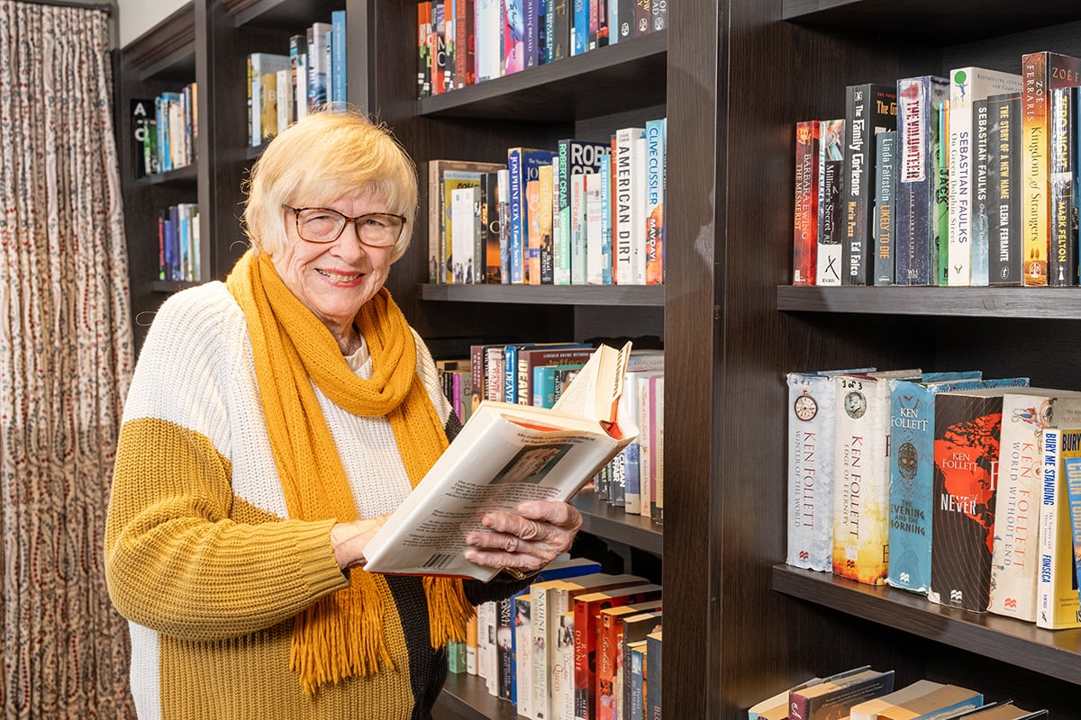 resident in the library
