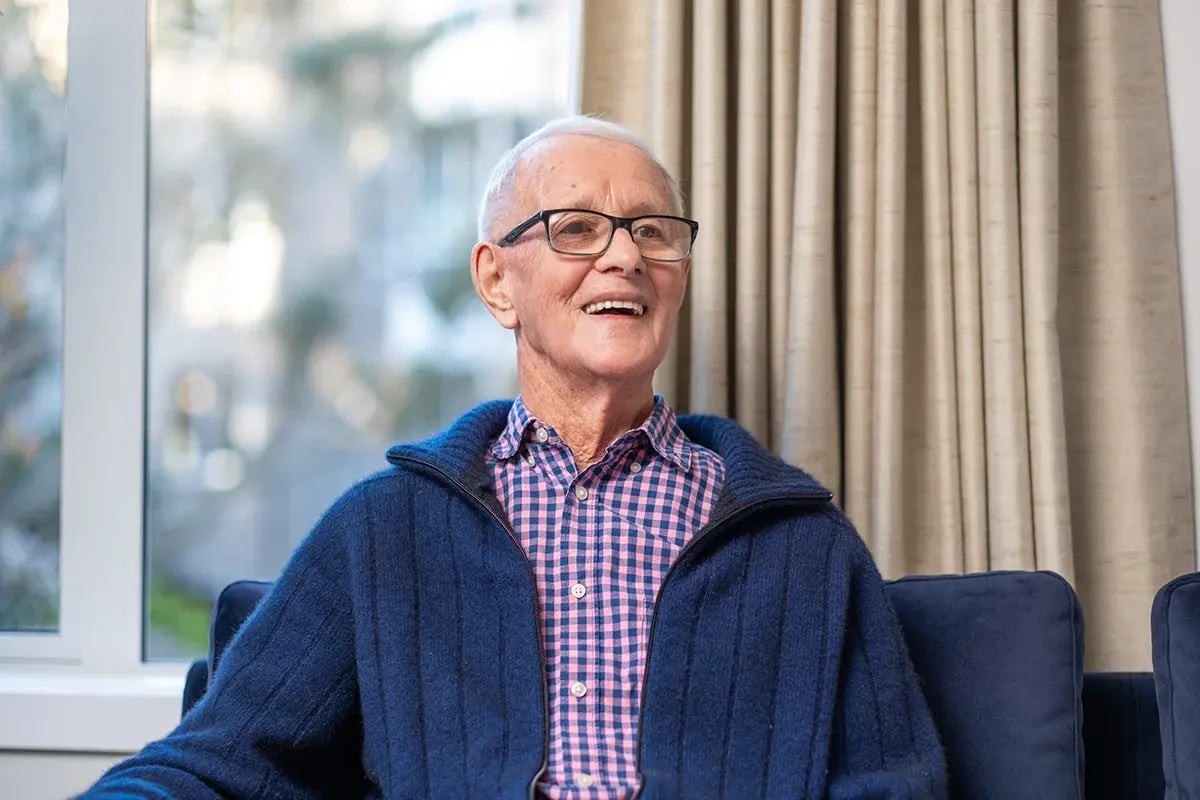 A resident in the assisted living facility