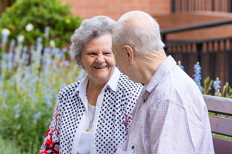 Assisted living couple