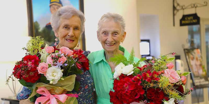 Two Possum Bourne Village residents celebrate 10 years of friendship
