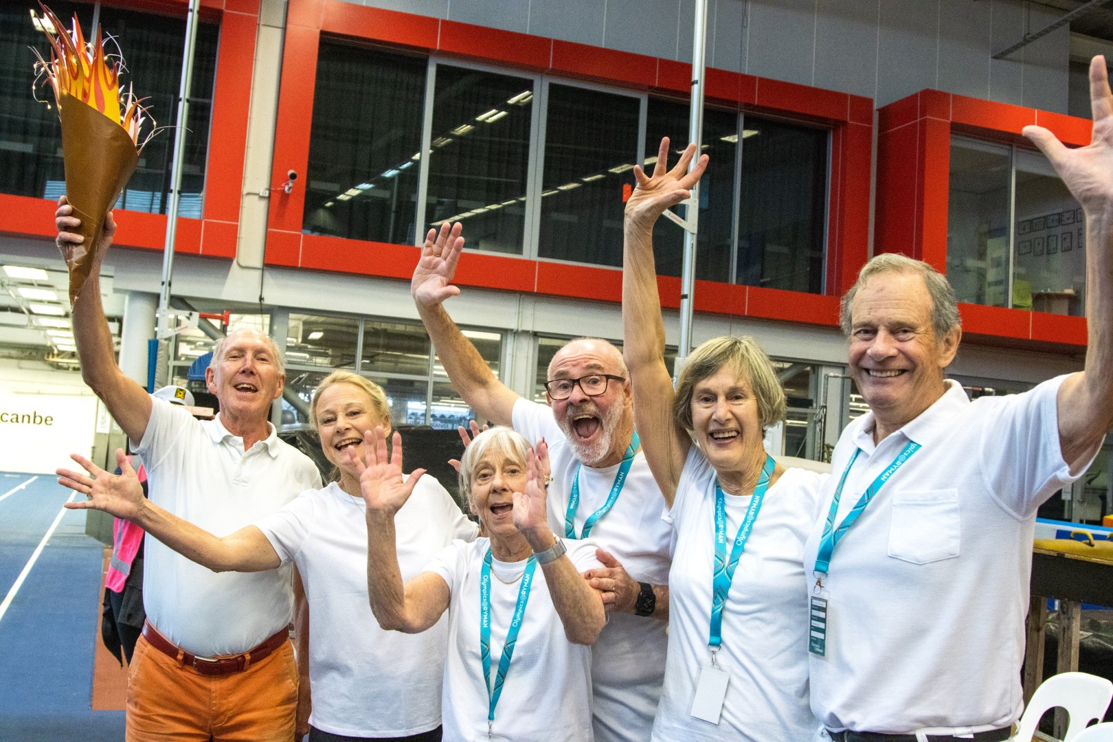 The William Sanders relay walking team has won gold in the inaugural Olympics@Ryman event.